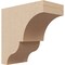 Ekena Millwork 3"W x 6"D x 6"H Classic Asheboro Rough Cedar Woodgrain TimberThane Corbel, Primed Tan CORUR03X06X06ASHRCPR - alternate 1